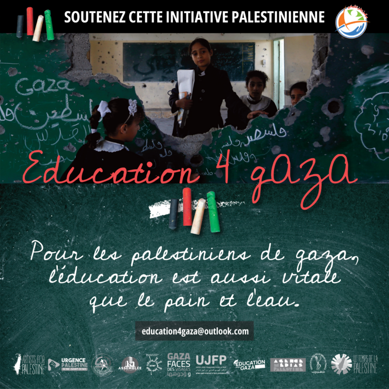 Soutenons « Education 4 Gaza », une initiative palestinienne de soutien éducatif et psychosocial pour les enfants de Gaza